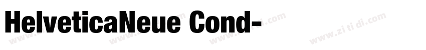 HelveticaNeue Cond字体转换